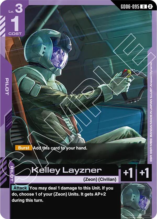 Kelley Layzner (Stardust Trails) — Gundam Card Game card