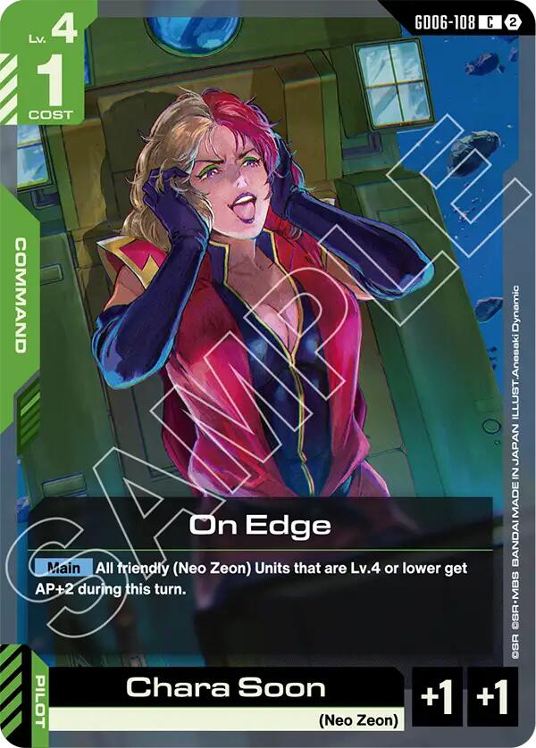 On Edge (Stardust Trails) — Gundam Card Game card