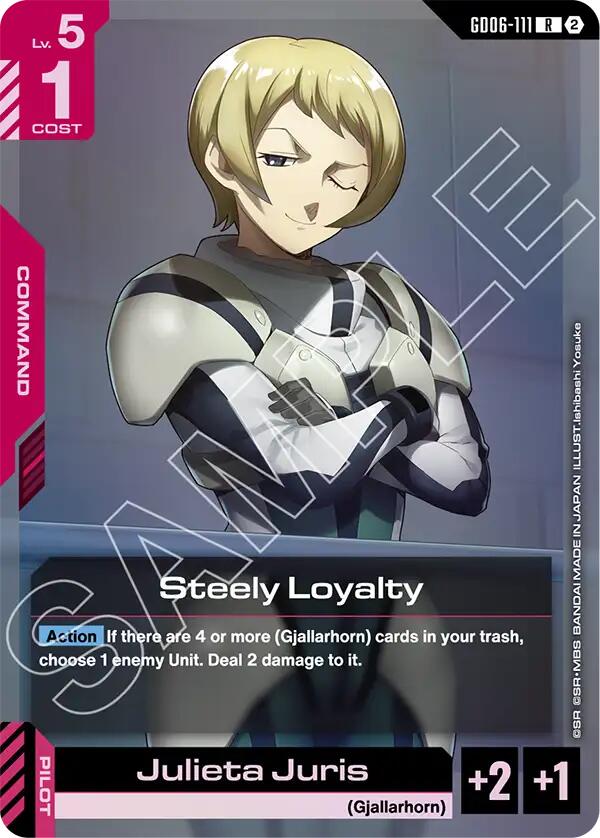 Steely Loyalty (Stardust Trails) — Gundam Card Game card