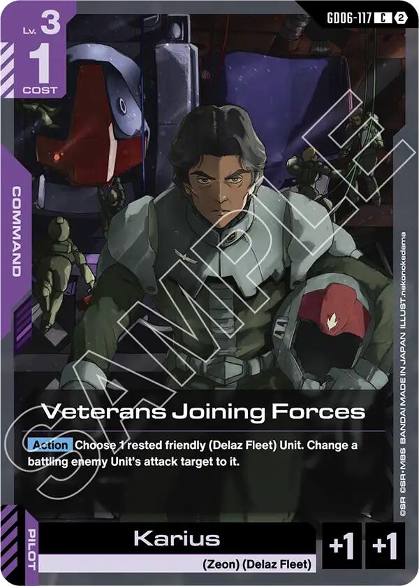Veterans Joining Forces (Stardust Trails) — Gundam Card Game card