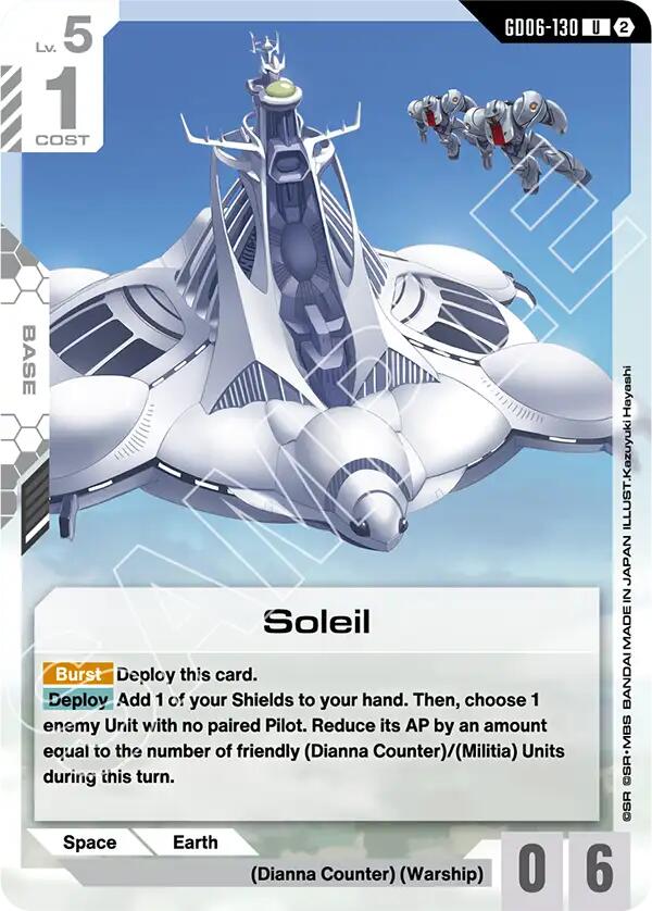 Soleil (Stardust Trails) — Gundam Card Game card