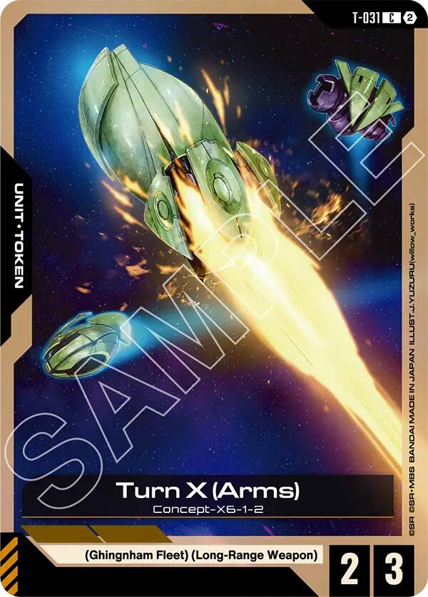 Turn X (Arms) (T-031) Token (Stardust Trails) — Gundam Card Game card