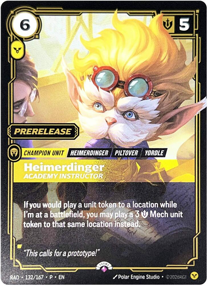 Heimerdinger, Academy Instructor from Riftbound Promotional Cards