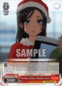 Pointless Debate, Miniskirt Santa