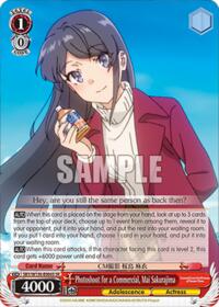 Rascal Does Not Dream of Santa Claus Photoshoot for a Commercial, Mai Sakurajima (SR) #SBY/W136-E066S