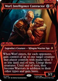 Worf, Intelligence Contractor (Showcase)