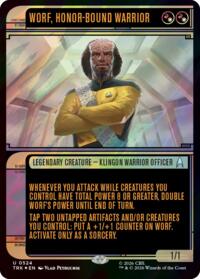 Worf, Honor-Bound Warrior (Showcase) (0524) (Surge Foil)