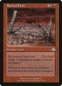 Barbed Field - Prophecy - Magic: The Gathering card