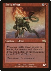 Fickle Efreet - Prophecy - Magic: The Gathering card