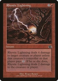 Rhystic Lightning - Prophecy - Magic: The Gathering card