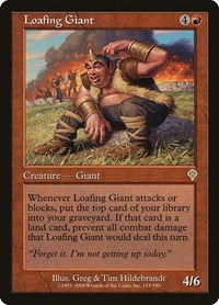 Loafing Giant - Invasion - Magic: The Gathering card