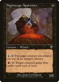 Nightscape Apprentice - Invasion - Magic: The Gathering card