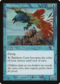 Rainbow Crow - Invasion - Magic: The Gathering card