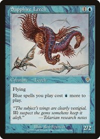 Sapphire Leech - Invasion - Magic: The Gathering card