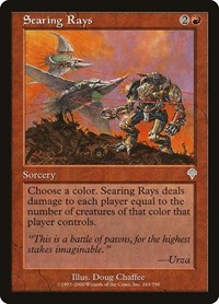 Searing Rays - Invasion - Magic: The Gathering card