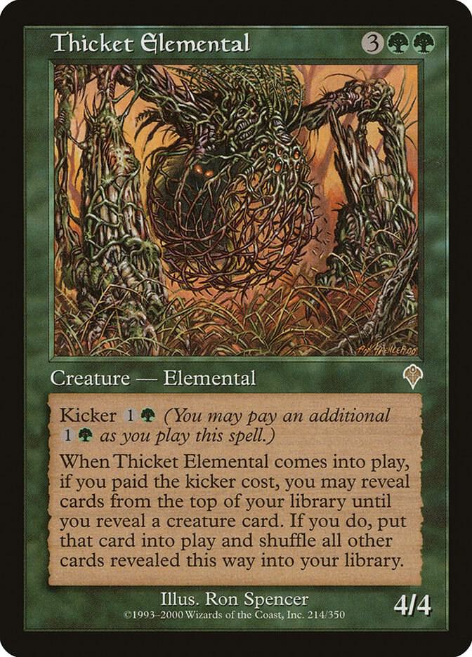 Thicket Elemental - Invasion - Magic: The Gathering - TCGplayer.com