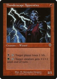 Thunderscape Apprentice - Invasion - Magic: The Gathering card