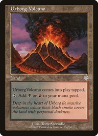 Urborg Volcano - Invasion - Magic: The Gathering card