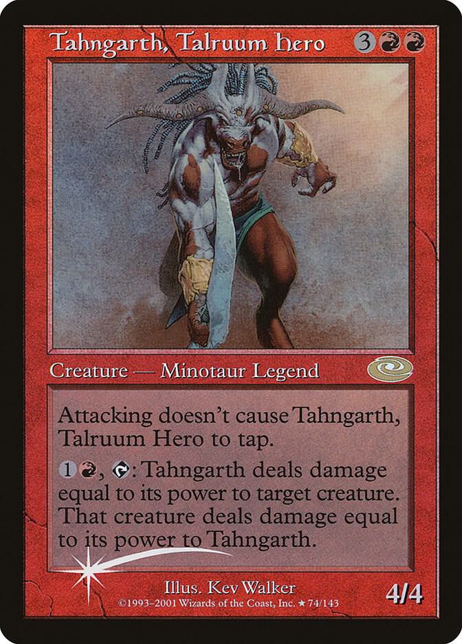 Tahngarth, Talruum Hero (Alt. Art Foil) - Planeshift - Magic: The