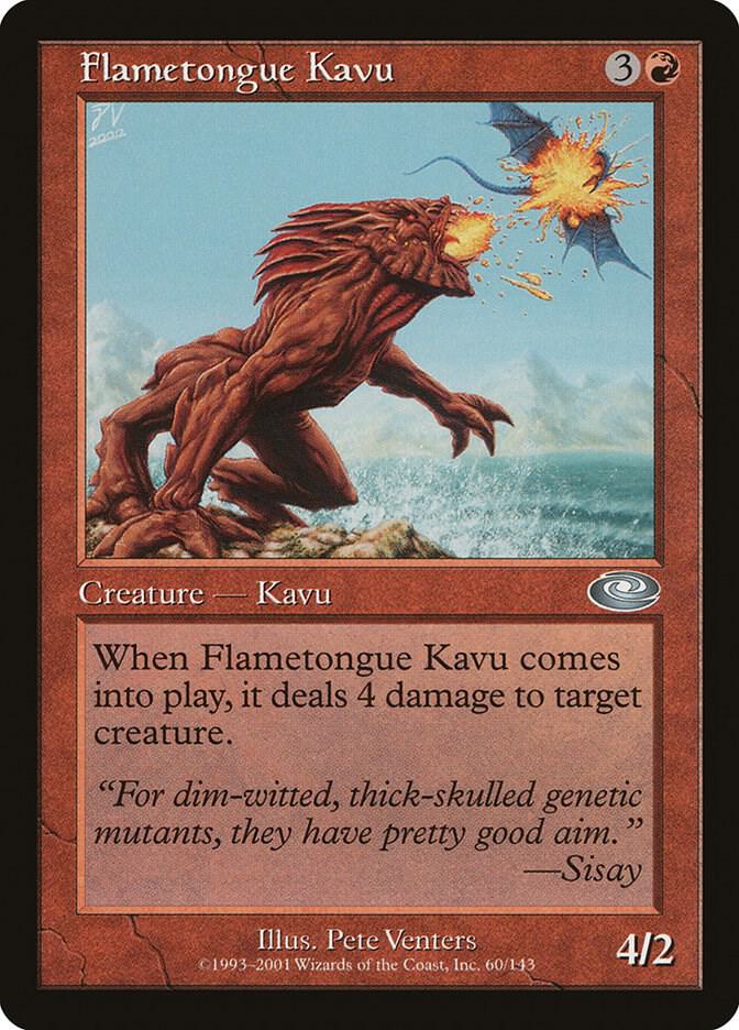Flametongue Kavu Planeshift Magic: The Gathering