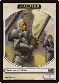 Soldier Token - Magic 2012 (M12) - Magic: The Gathering card