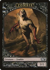 Zombie Token - Magic 2013 (M13) - Magic: The Gathering card