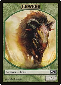 Beast Token - Magic 2014 (M14) - Magic: The Gathering card