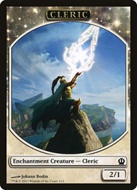 Cleric Token - Theros - Magic: The Gathering card
