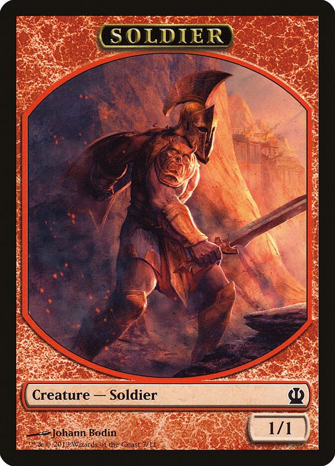 Soldier Token (Red) Theros Magic: The Gathering