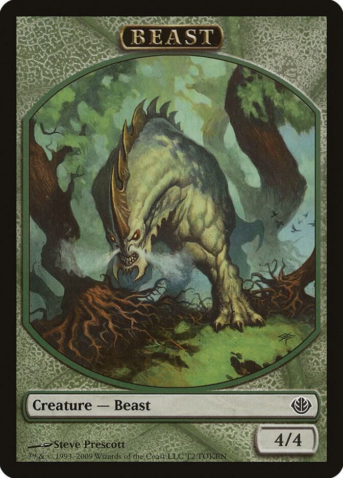 Beast Token (4/4) - Duel Decks: Garruk vs. Liliana - Magic: The