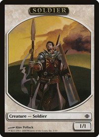 Soldier Token - Shards of Alara - Magic: The Gathering card