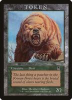 Bear Token (ODY) - Magic Player Rewards - Magic: The Gathering