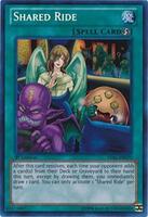 moderately played yugioh card Yu-Gi-Oh!: Dark Magician The Dragon Knight (Quarter Century Secret Rar Destroy target monocolored creature. Shared Ride - Legacy of