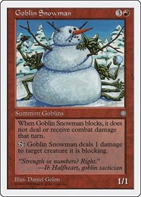 Goblin Snowman - Anthologies - Magic: The Gathering card