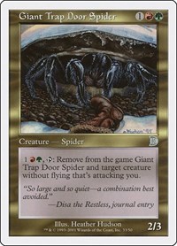 Giant Trap Door Spider (Deckmasters Garfield vs Finkel)