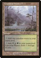 北村　ラノワールの荒原 FOIL　アポカリプス　MTG 日)ラノワールの荒原 / Llanowar Wastes【APC】 【Foil】 No.141