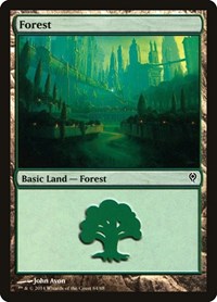Forest (84) - Duel Decks: Jace vs. Vraska - Magic: The Gathering card