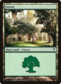 Forest (85) - Duel Decks: Jace vs. Vraska - Magic: The Gathering card