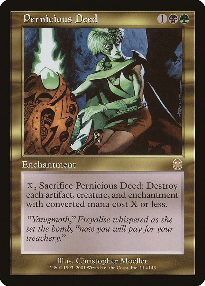 MTG 破滅的な行為 Pernicious Deed APC 英語　foil ① 破滅的な行為 (Pernicious Deed) · Conspiracy (CNS) #191 · Scryfall
