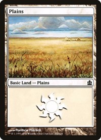 Plains (302) - Commander - Magic: The Gathering card