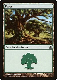 Forest (315) - Commander - Magic: The Gathering card