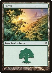 Forest (317) - Commander - Magic: The Gathering card