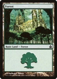 Forest (318) - Commander - Magic: The Gathering card