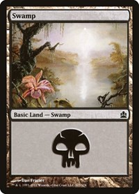 Swamp (307) - Commander - Magic: The Gathering card
