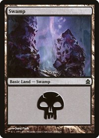 Swamp (308) - Commander - Magic: The Gathering card