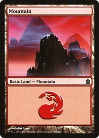 Mountain (312) - Commander - Magic: The Gathering card