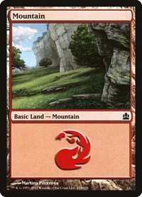 Mountain (314) - Commander - Magic: The Gathering card