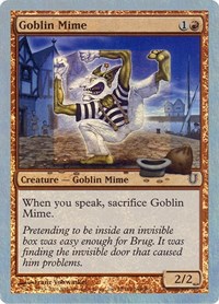 Goblin Mime (Alternate Foil) - Unhinged - Magic: The Gathering card