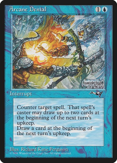 Arcane Denial (Axe) from ALL #22a, Magic: The Gathering card