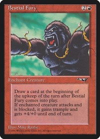 Bestial Fury (Facing Left) - Alliances - Magic: The Gathering card
